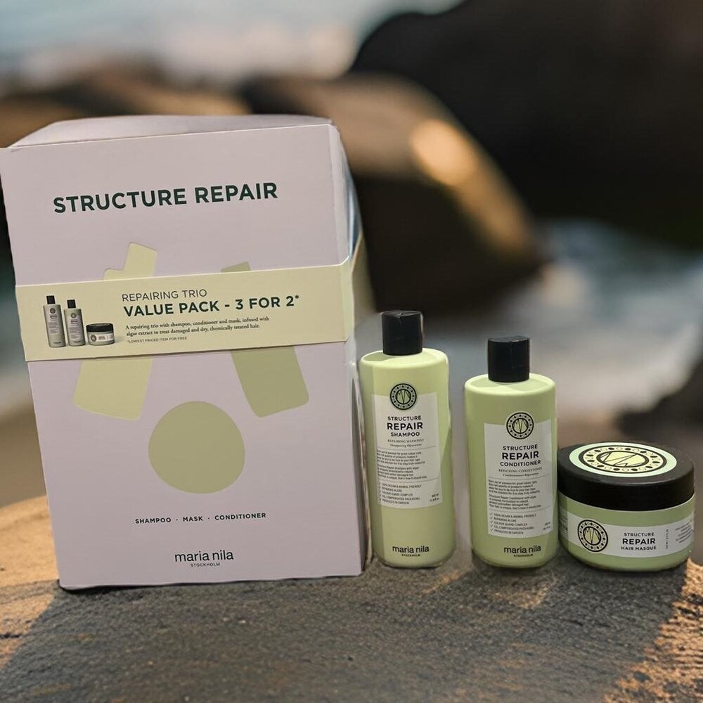 Maria Nila Structure Repair Beauty Box Shampoo Conditioner Mask
